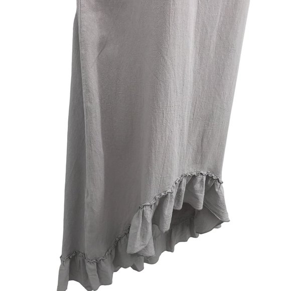 Misslook Womens Gray Ruffle High Low Hem Sleeveless Dress Size L - Picture 3 of 7